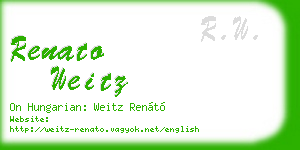 renato weitz business card