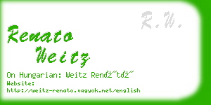 renato weitz business card